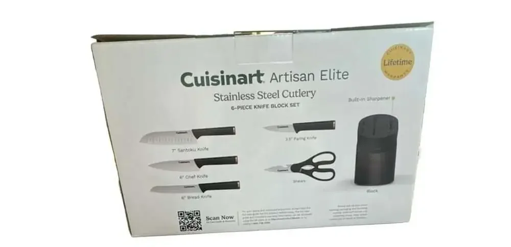 Cuisinart Artisan Elite Stainless Steel 6-Piece Knife Block Set